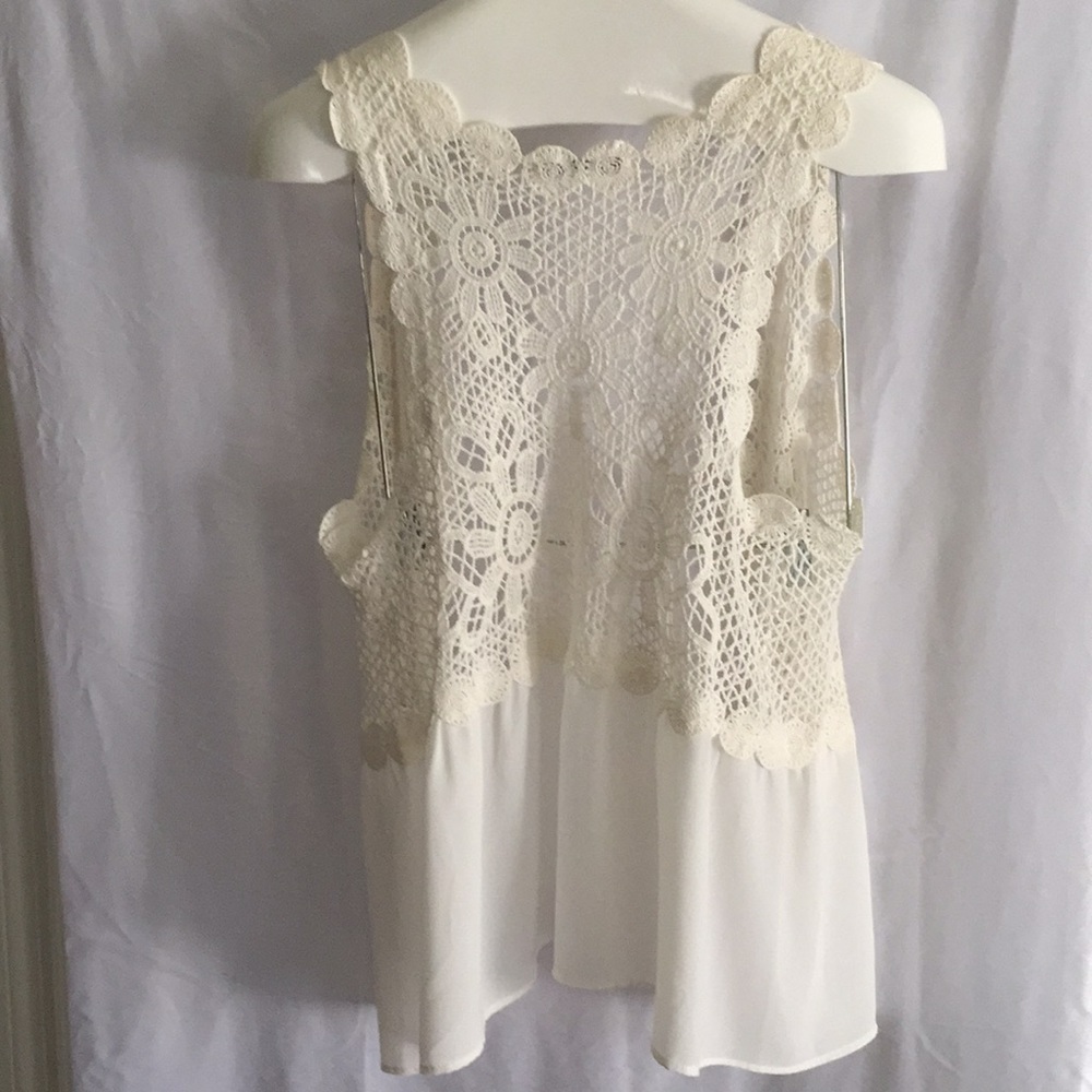 NWOT Papaya Lace Vest